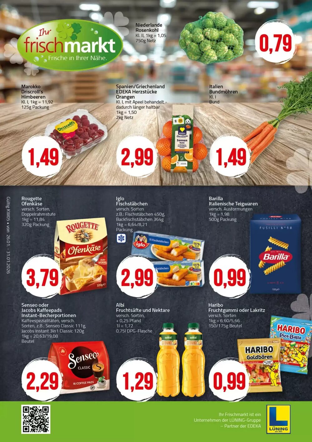 Ihr Frischmarkt Prospekt (ab 26.01.2026) zum Blättern - Seite 1