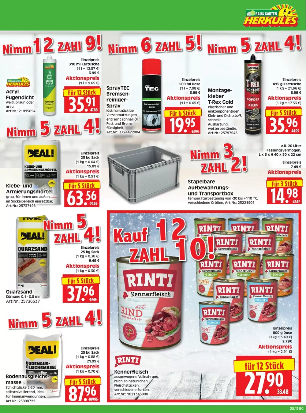Herkules Baumarkt Prospekt (ab 26.01.2026) zum Blättern - Seite 3