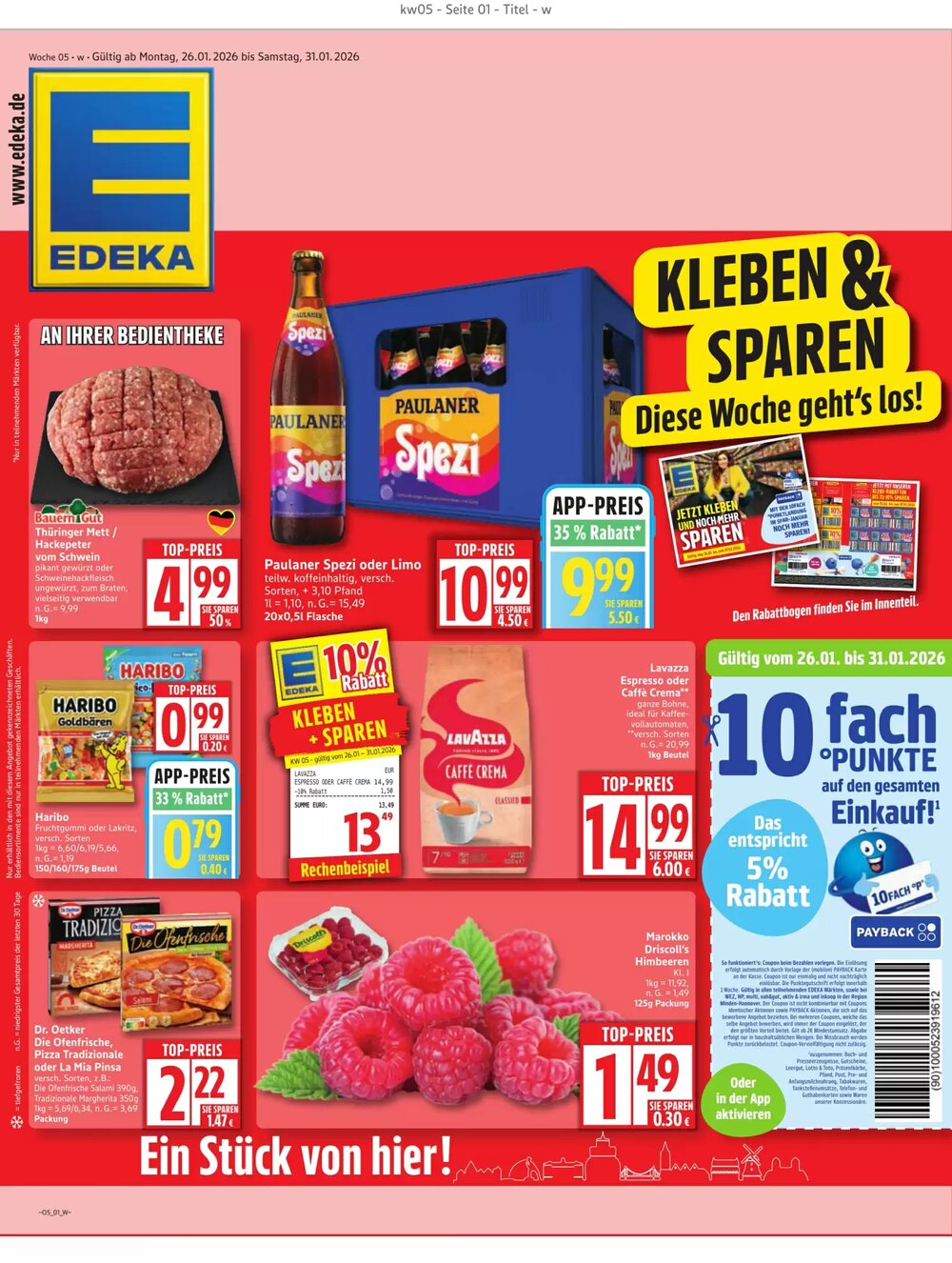 Edeka Prospekt (ab 26.01.2026) zum Blättern - Seite 1