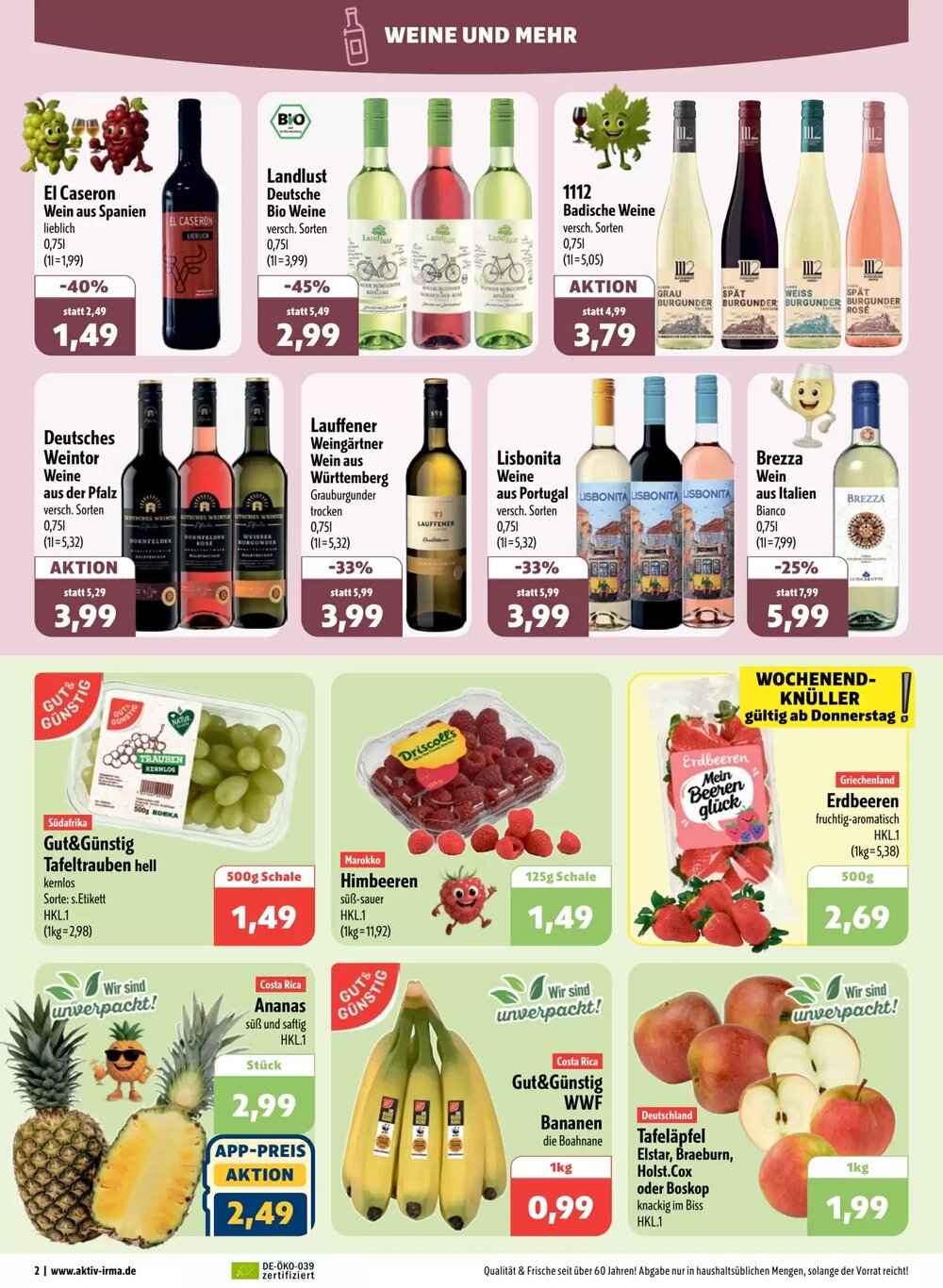 Aktiv Irma Prospekt (ab 26.01.2026) zum Blättern - Seite 2