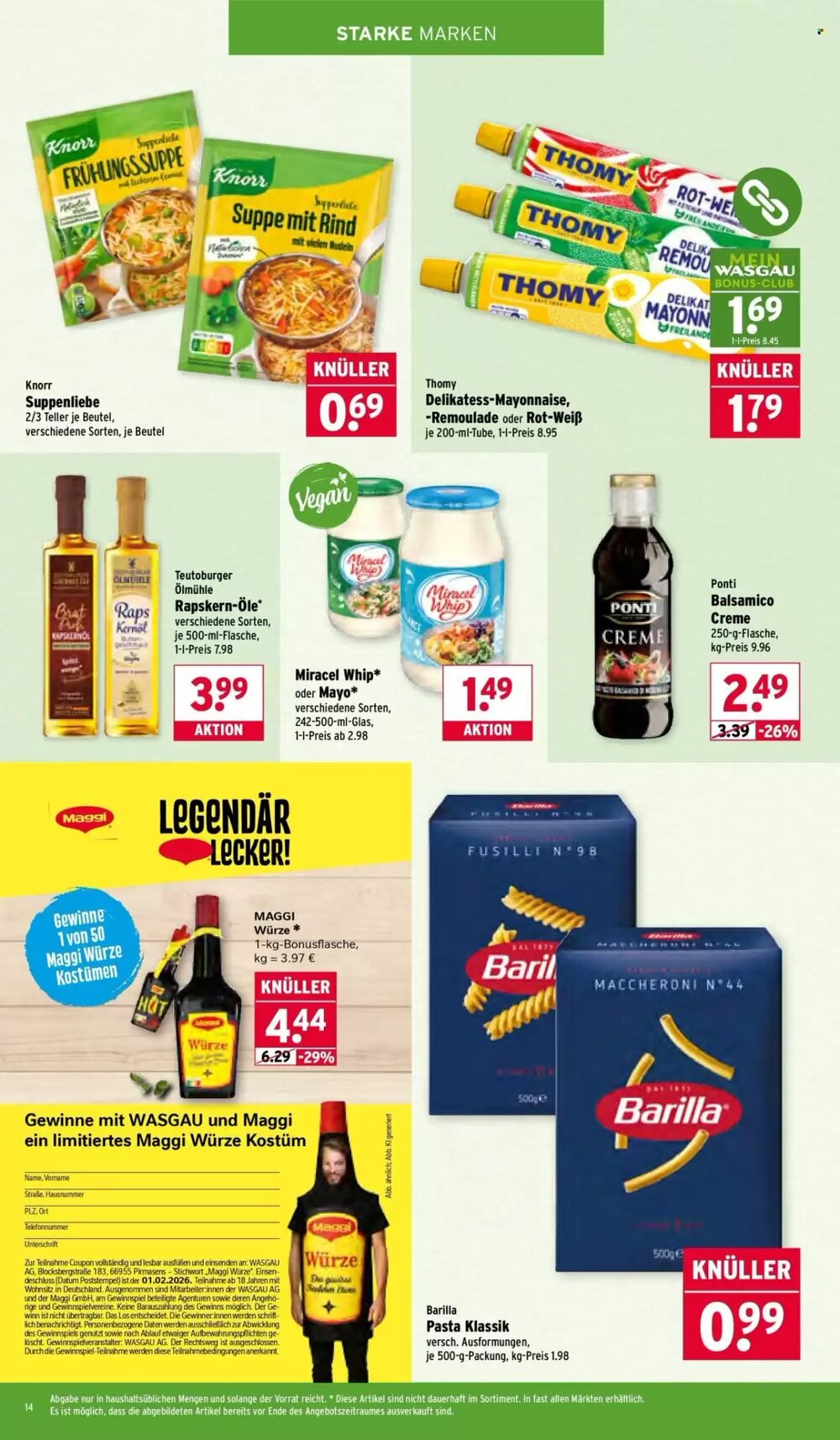 Wasgau Prospekt (ab 26.01.2026) zum Blättern - Seite 14