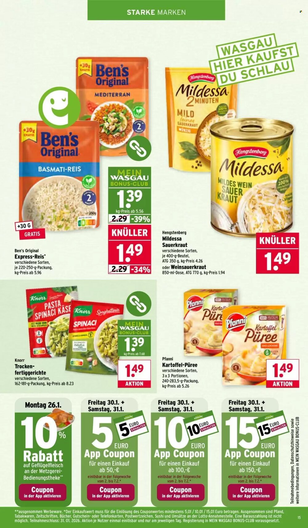 Wasgau Prospekt (ab 26.01.2026) zum Blättern - Seite 15