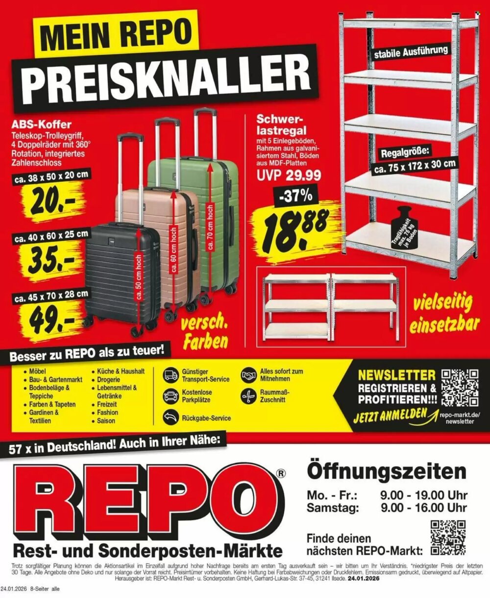 Repo Markt Prospekt (ab 26.01.2026) zum Blättern - Seite 8