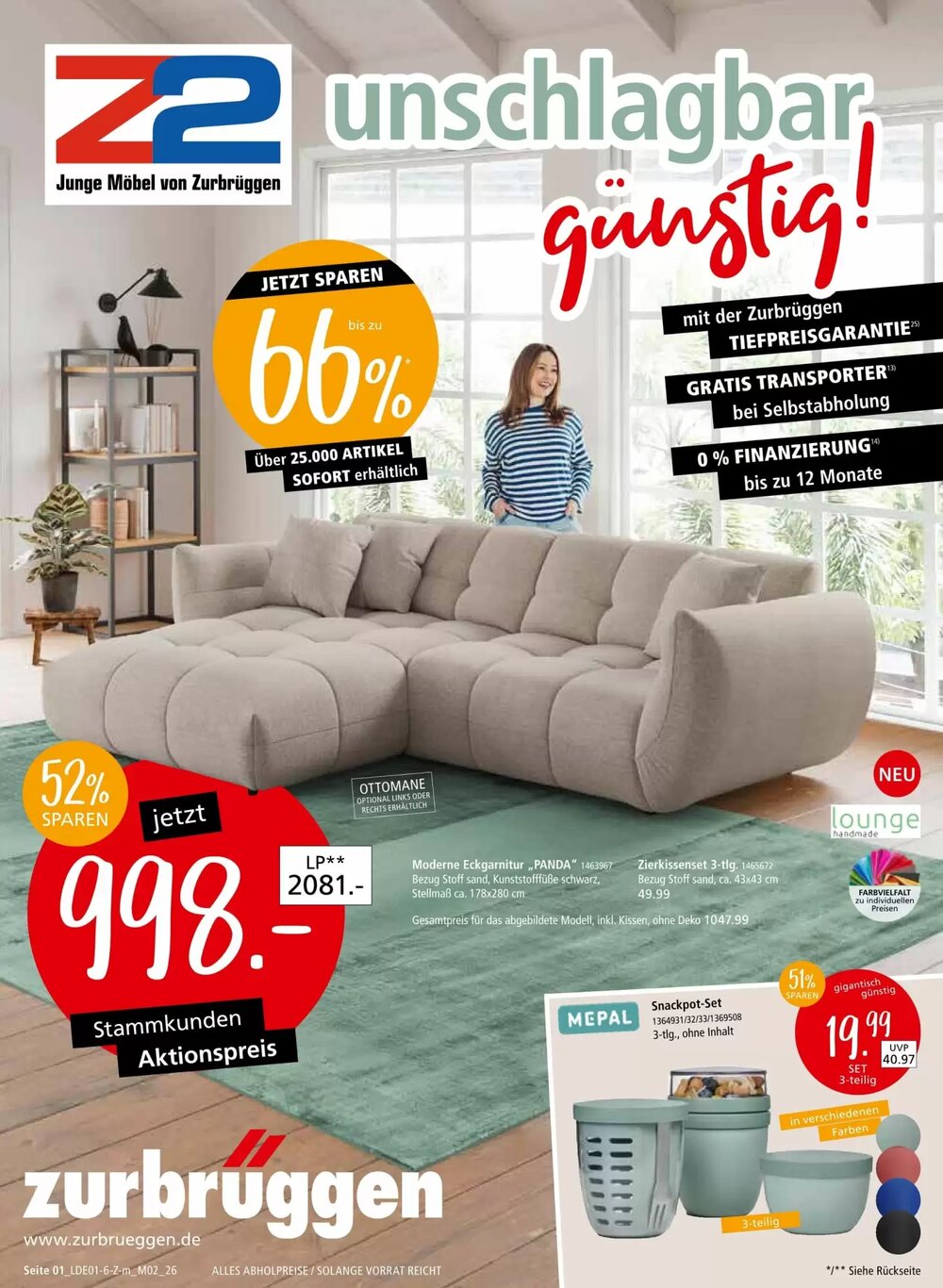 Zurbrüggen Prospekt (ab 27.01.2026) zum Blättern - Seite 1