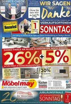 Möbel May Prospekt (ab 27.01.2026) zum Blättern