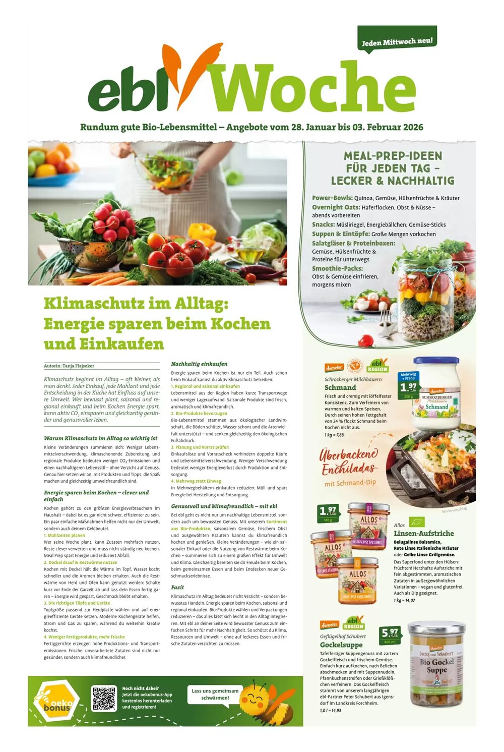 Ebl Naturkost Prospekt (ab 28.01.2026) zum Blättern - Seite 1