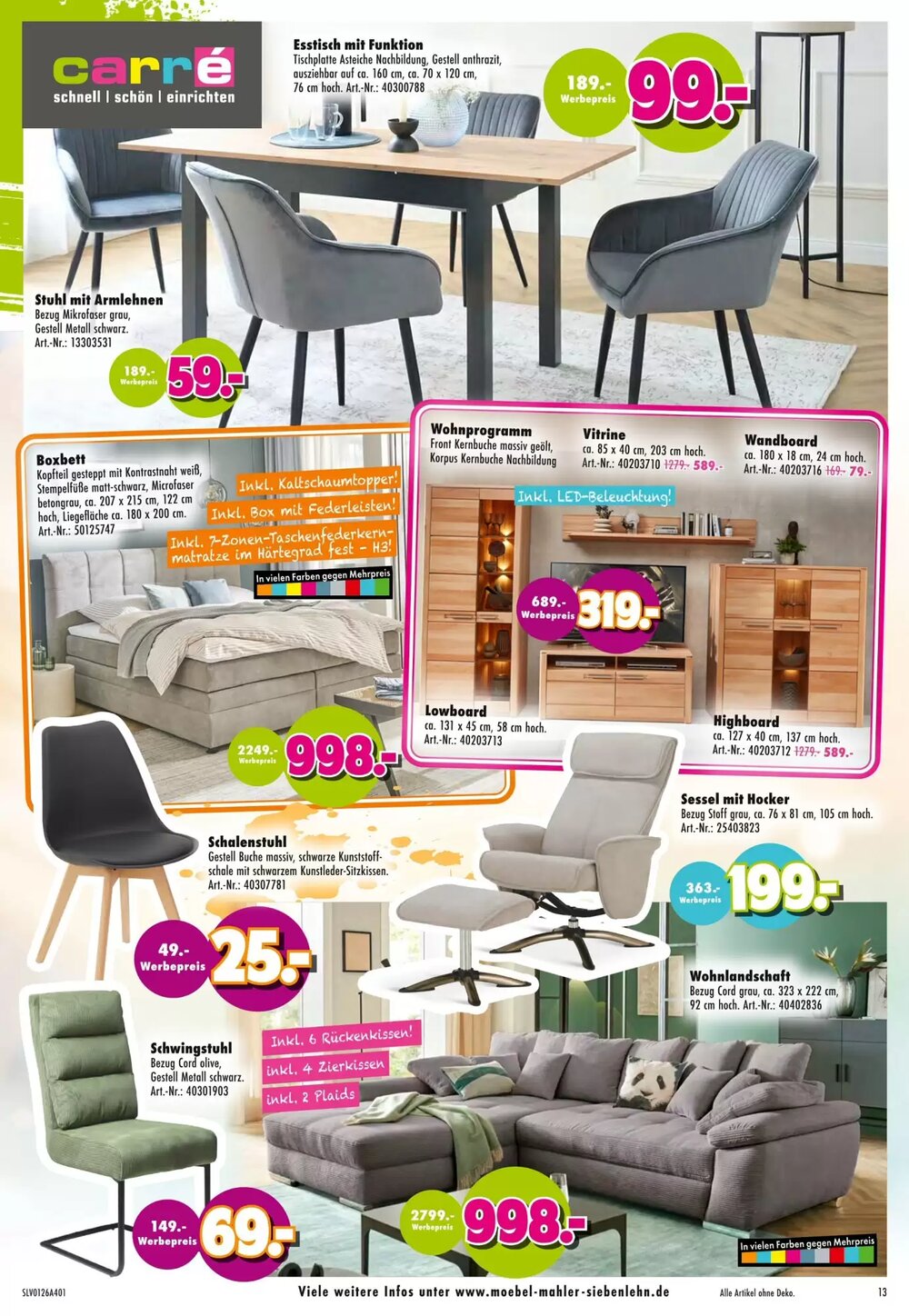 Möbel Mahler Prospekt (ab 28.01.2026) zum Blättern - Seite 13