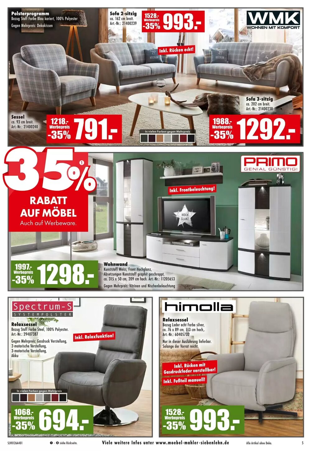 Möbel Mahler Prospekt (ab 28.01.2026) zum Blättern - Seite 5