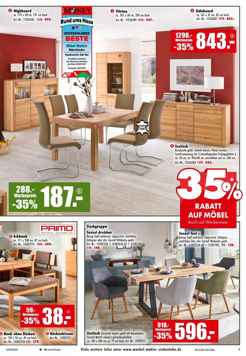 Möbel Mahler Prospekt (ab 28.01.2026) zum Blättern - Seite 9