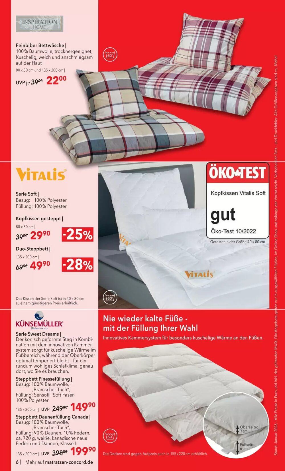 Matratzen Concord Prospekt (ab 28.01.2026) zum Blättern - Seite 6
