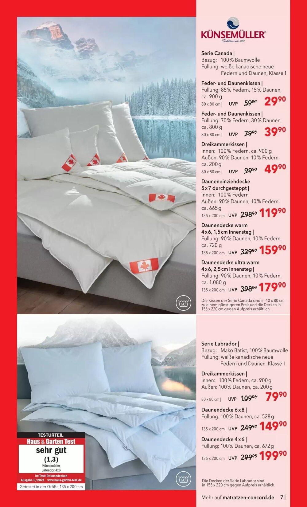 Matratzen Concord Prospekt (ab 28.01.2026) zum Blättern - Seite 7