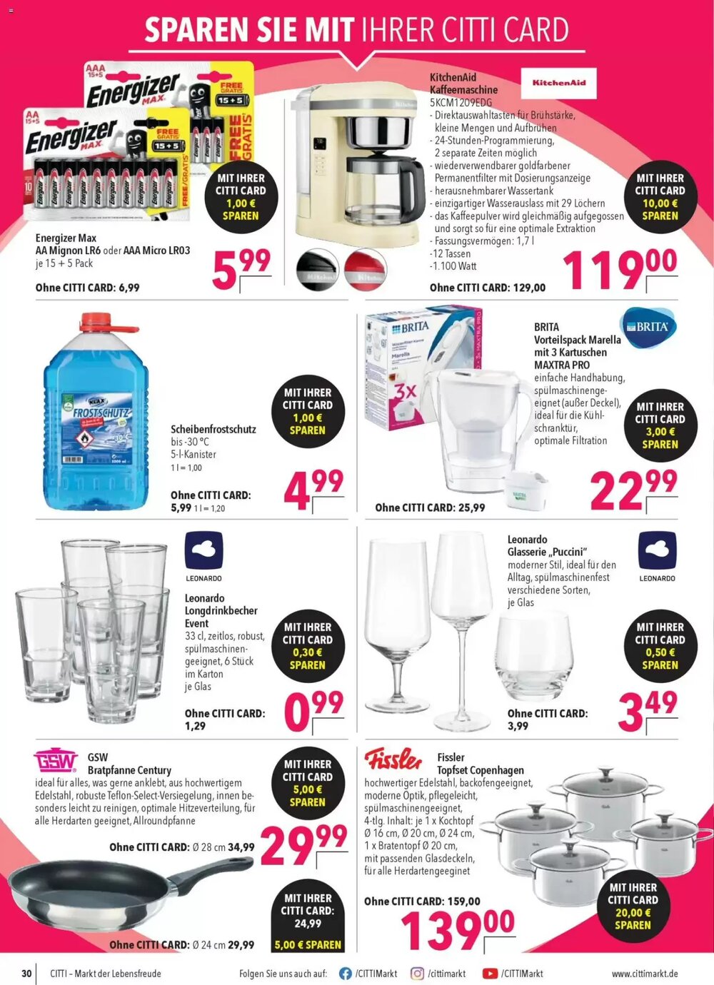 CITTI Markt Prospekt (ab 28.01.2026) zum Blättern - Seite 30