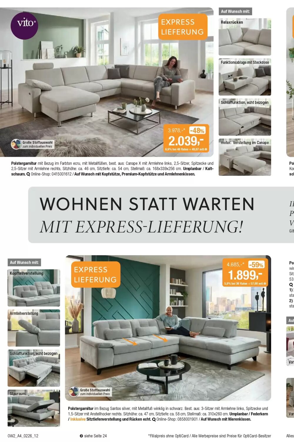 Opti Wohnwelt Prospekt (ab 28.01.2026) zum Blättern - Seite 12