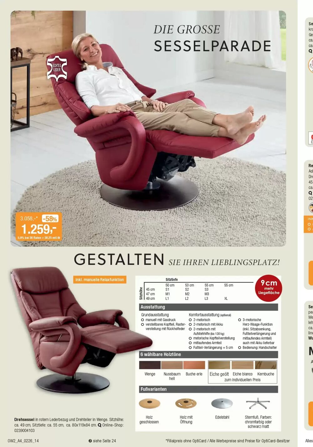 Opti Wohnwelt Prospekt (ab 28.01.2026) zum Blättern - Seite 14