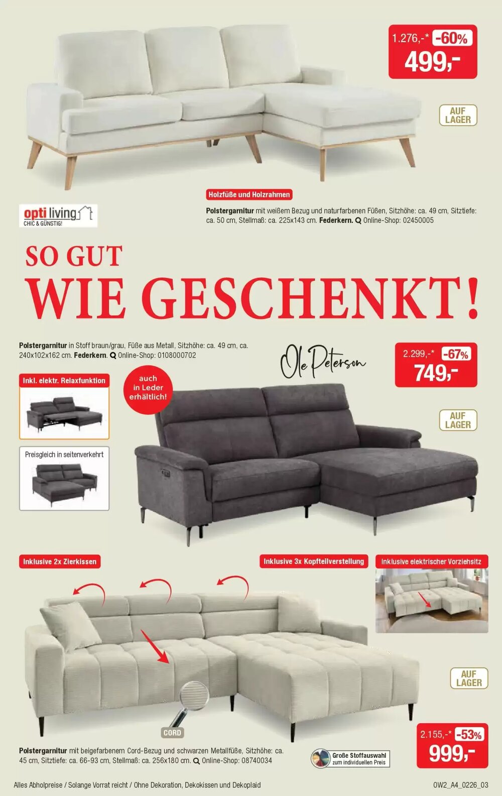 Opti Wohnwelt Prospekt (ab 28.01.2026) zum Blättern - Seite 3