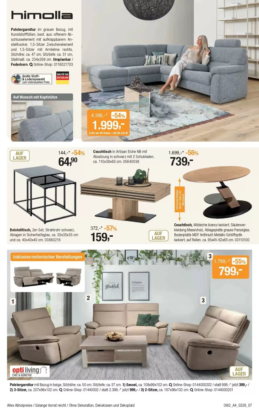 Opti Wohnwelt Prospekt (ab 28.01.2026) zum Blättern - Seite 7