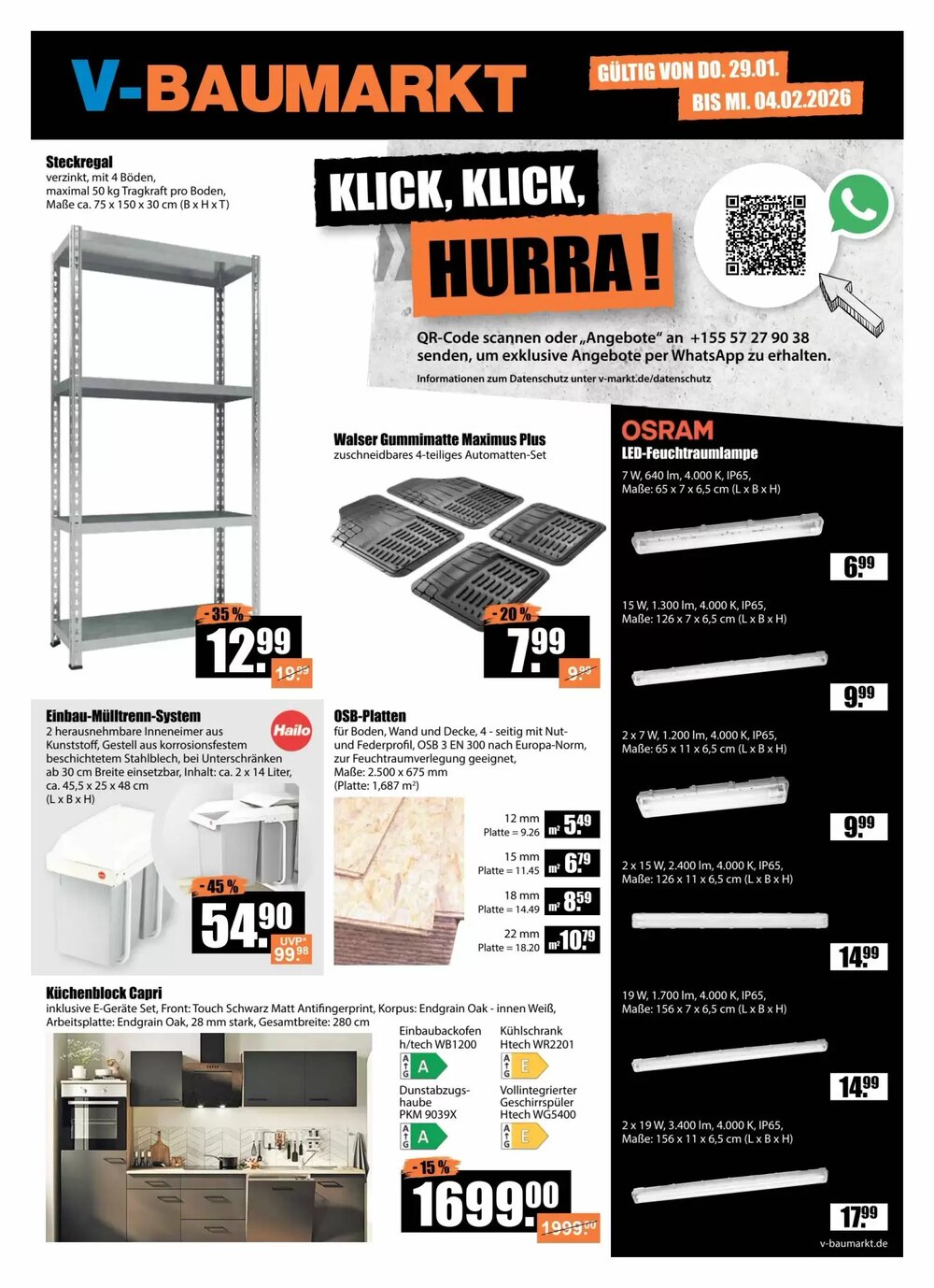 V Baumarkt Prospekt (ab 29.01.2026) zum Blättern - Seite 1