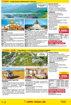 Netto Reisen Prospekt (ab 29.01.2026) zum Blättern - Seite 14