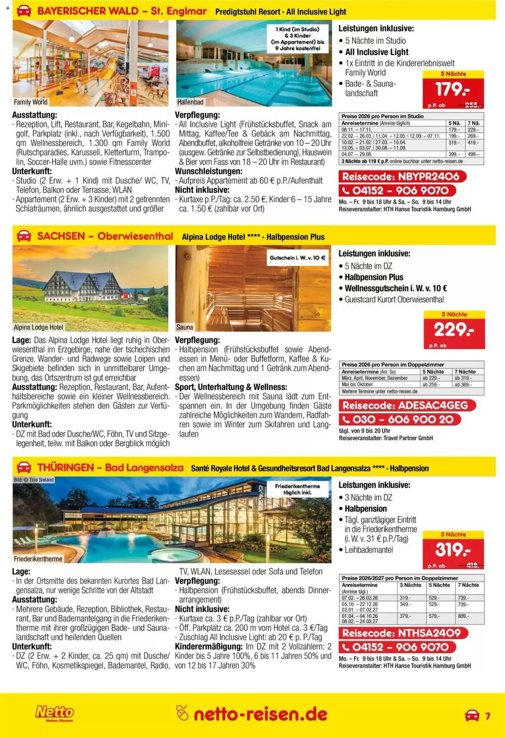 Netto Reisen Prospekt (ab 29.01.2026) zum Blättern - Seite 7