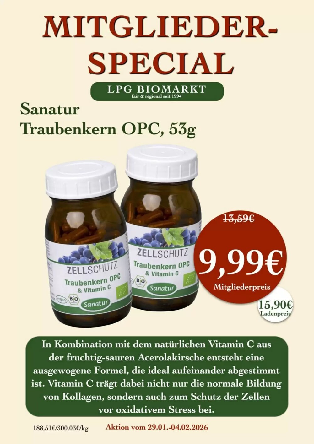 LPG Biomarkt Prospekt (ab 29.01.2026) zum Blättern - Seite 15