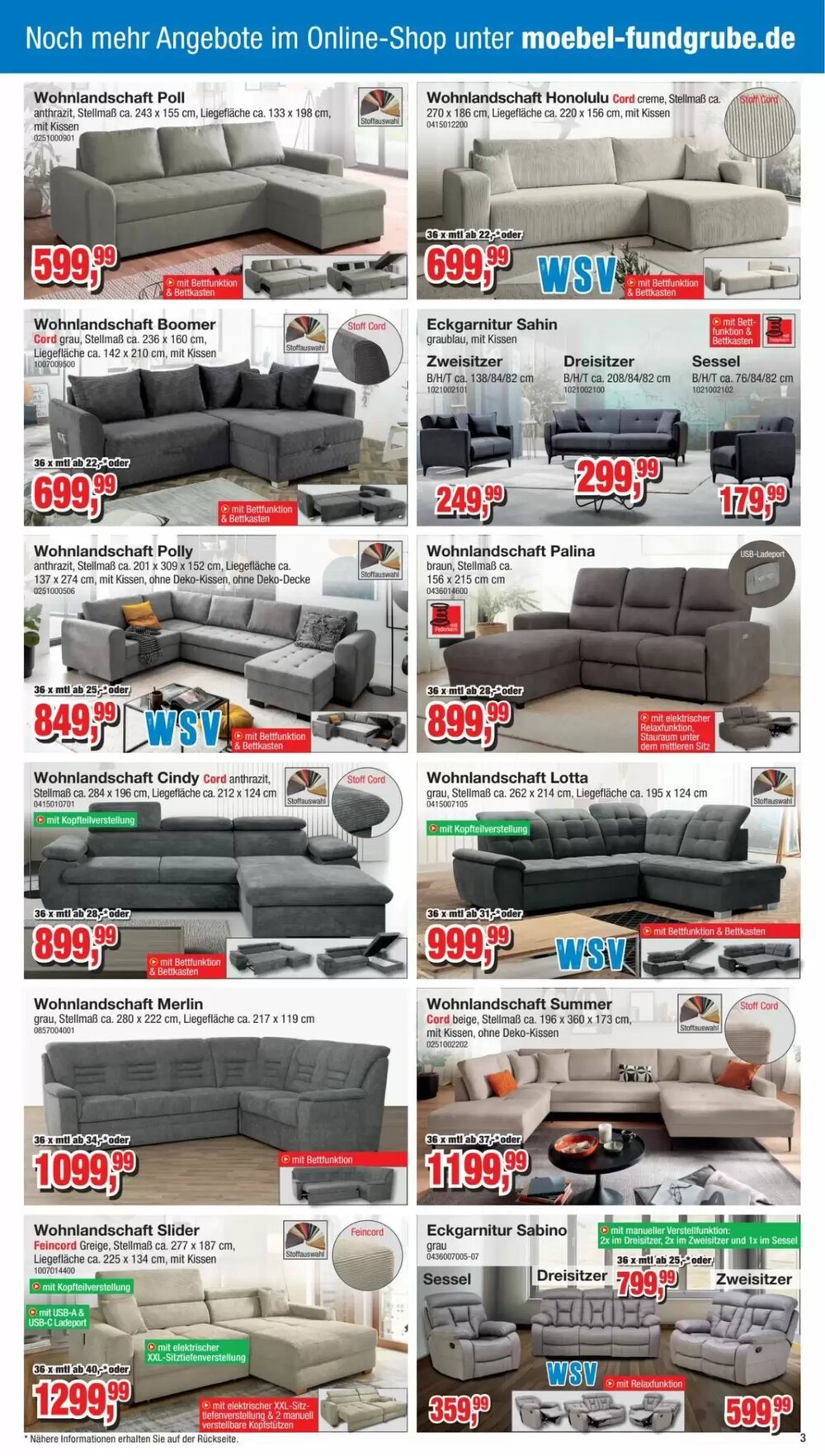 Möbelfundgrube Prospekt (ab 29.01.2026) zum Blättern - Seite 3