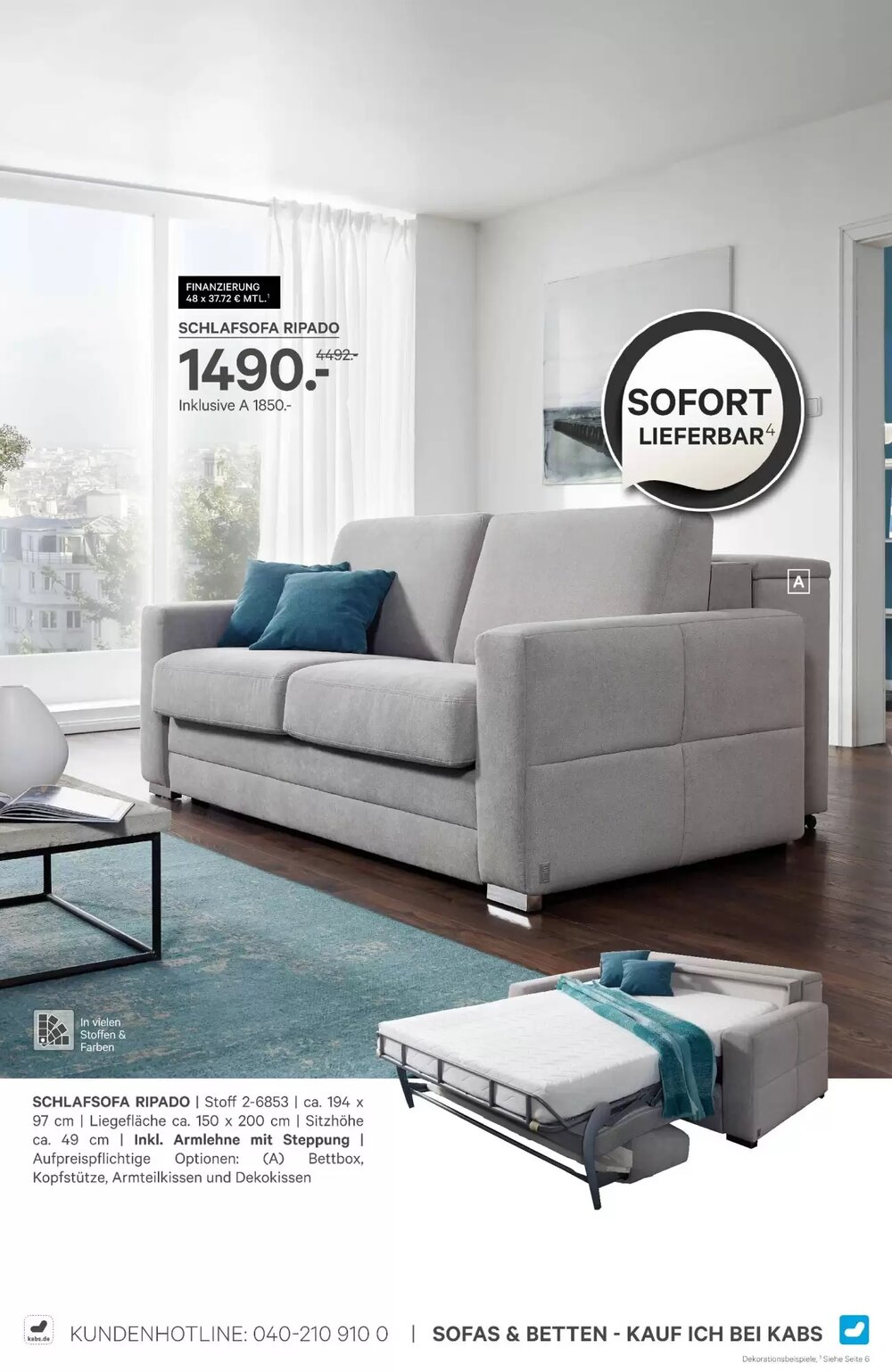Kabs Polsterwelt Prospekt (ab 30.01.2026) zum Blättern - Seite 43