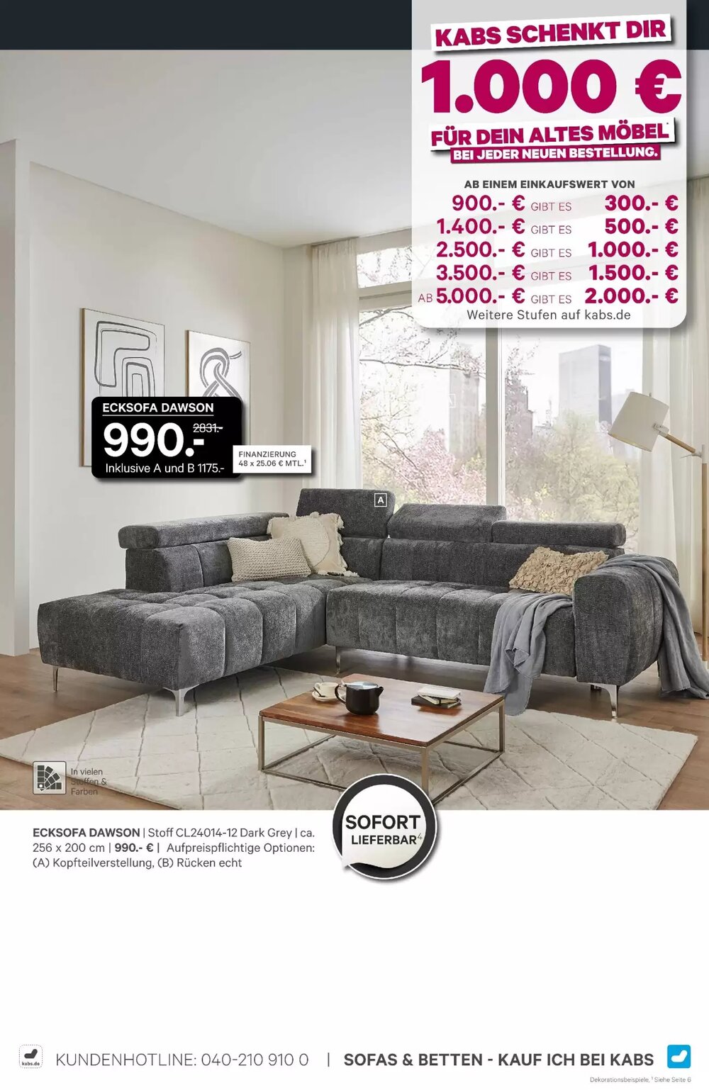 Kabs Polsterwelt Prospekt (ab 30.01.2026) zum Blättern - Seite 9