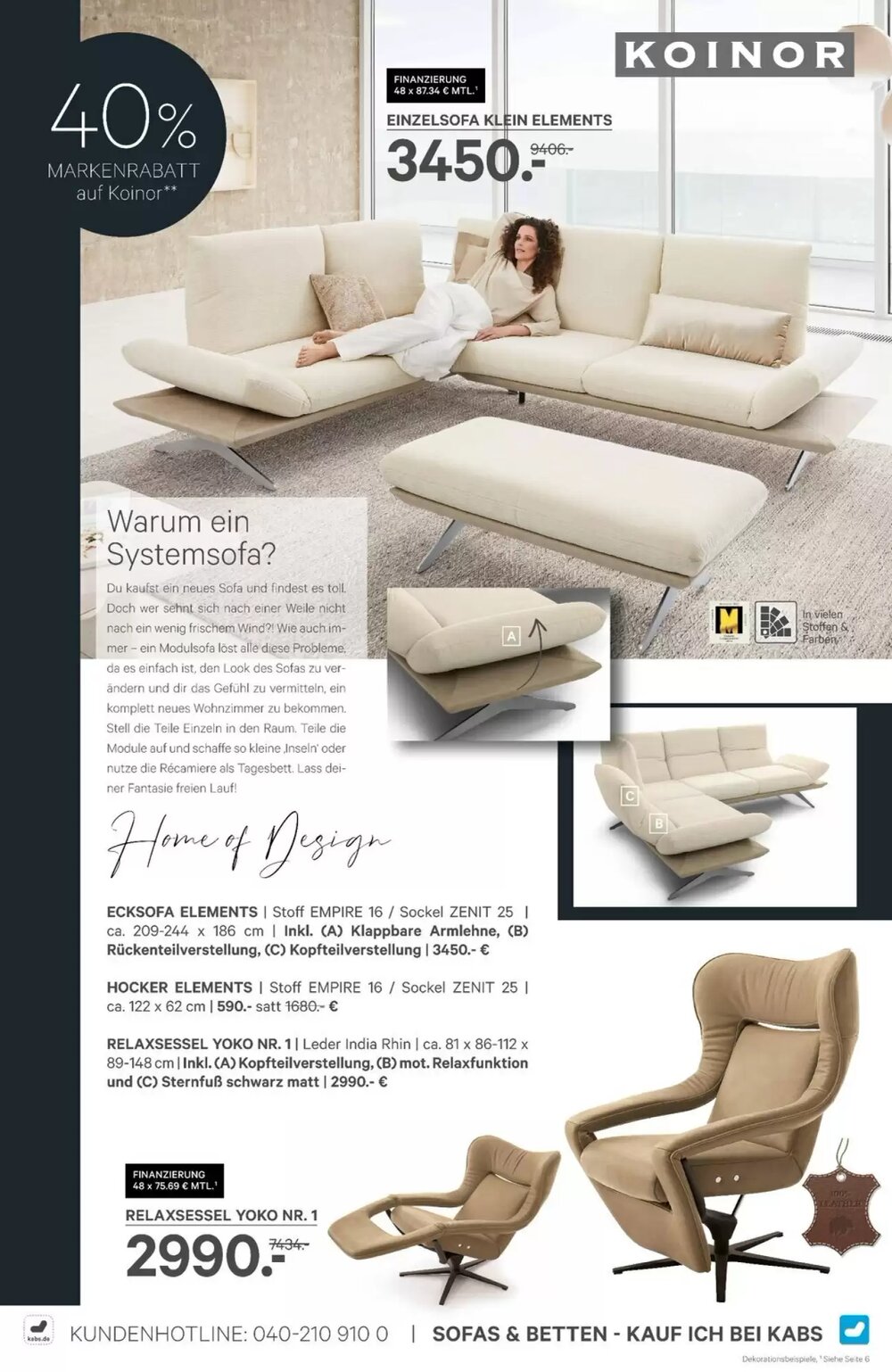 Kabs Polsterwelt Prospekt (ab 30.01.2026) zum Blättern - Seite 12