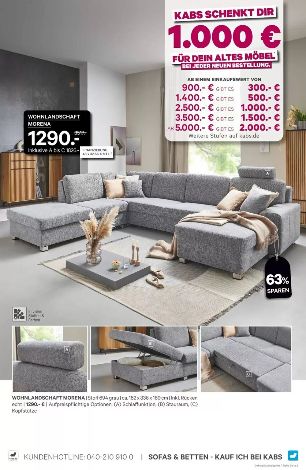 Kabs Polsterwelt Prospekt (ab 30.01.2026) zum Blättern - Seite 3