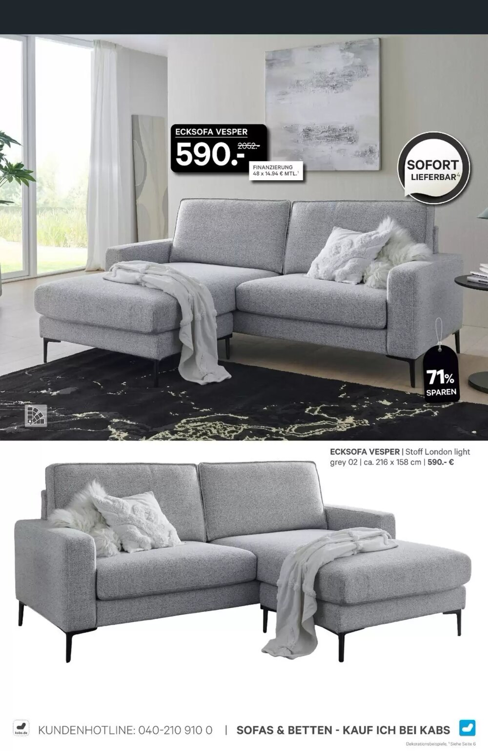 Kabs Polsterwelt Prospekt (ab 30.01.2026) zum Blättern - Seite 8