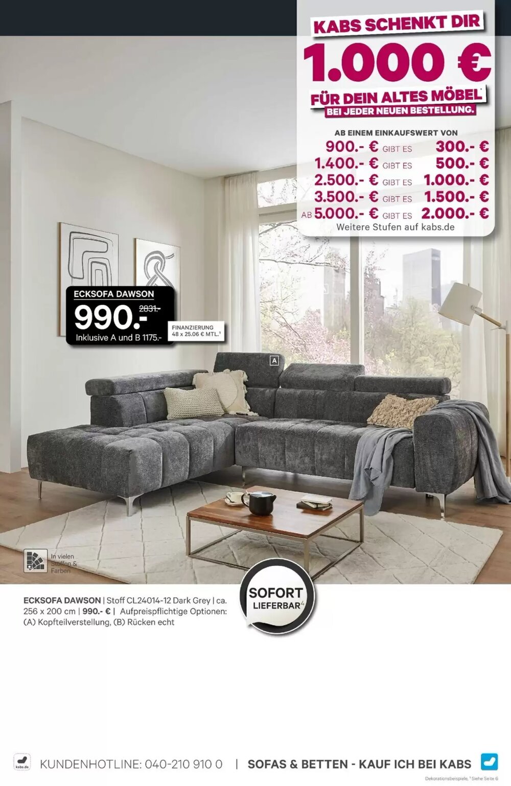 Kabs Polsterwelt Prospekt (ab 30.01.2026) zum Blättern - Seite 9