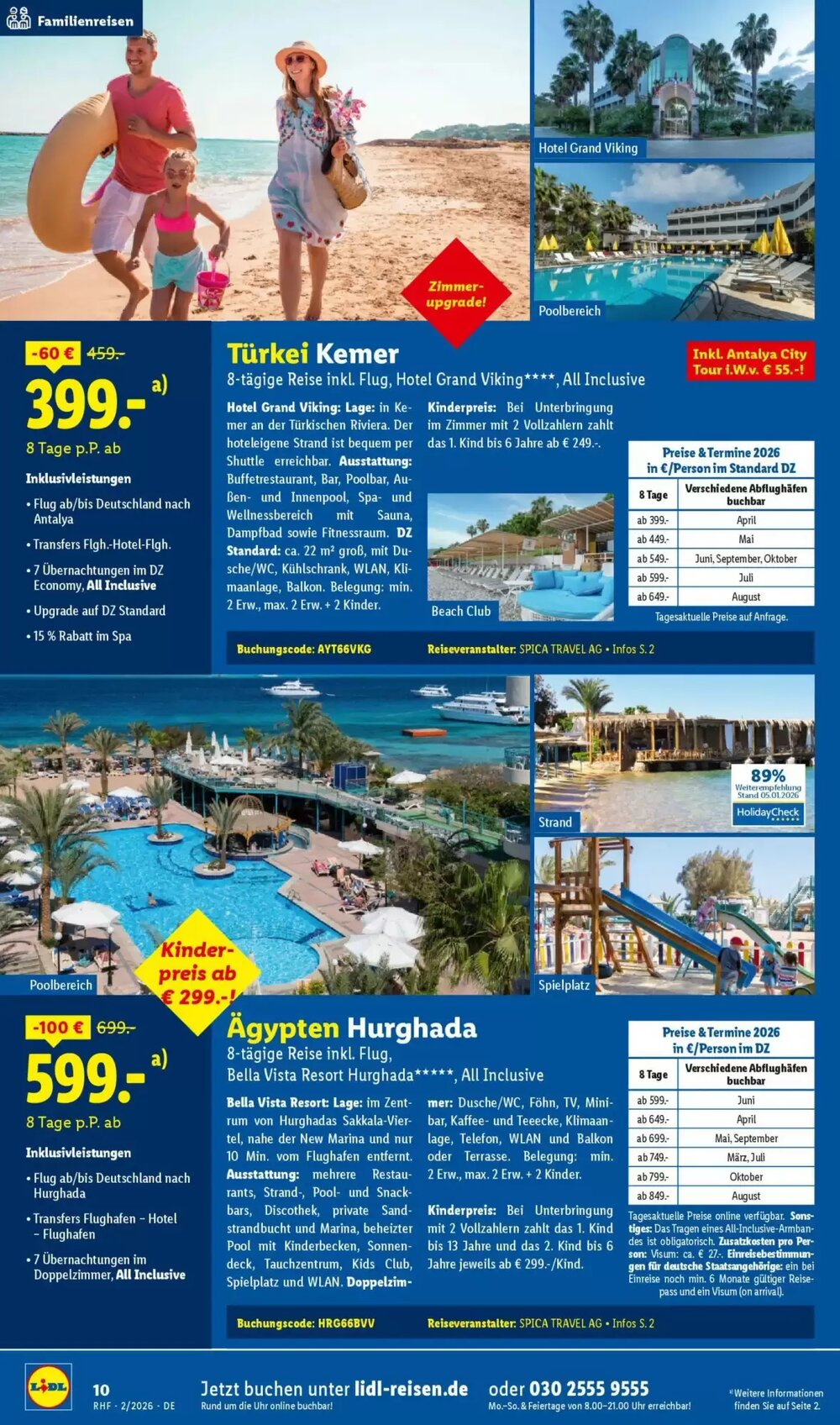 Lidl Reisen Prospekt (ab 31.01.2026) zum Blättern - Seite 10