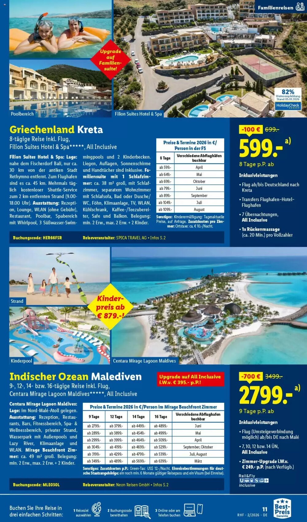 Lidl Reisen Prospekt (ab 31.01.2026) zum Blättern - Seite 11
