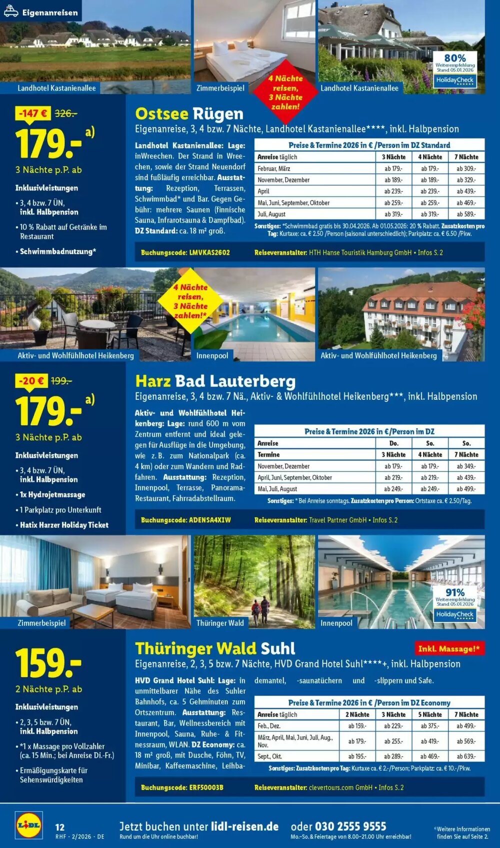 Lidl Reisen Prospekt (ab 31.01.2026) zum Blättern - Seite 12