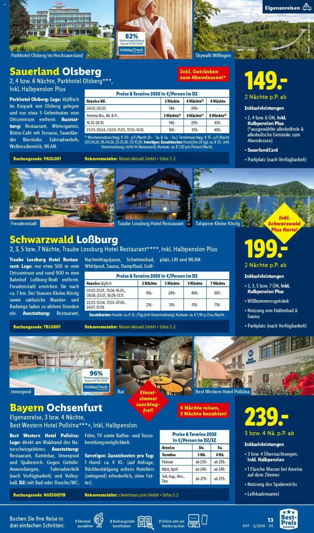 Lidl Reisen Prospekt (ab 31.01.2026) zum Blättern - Seite 13