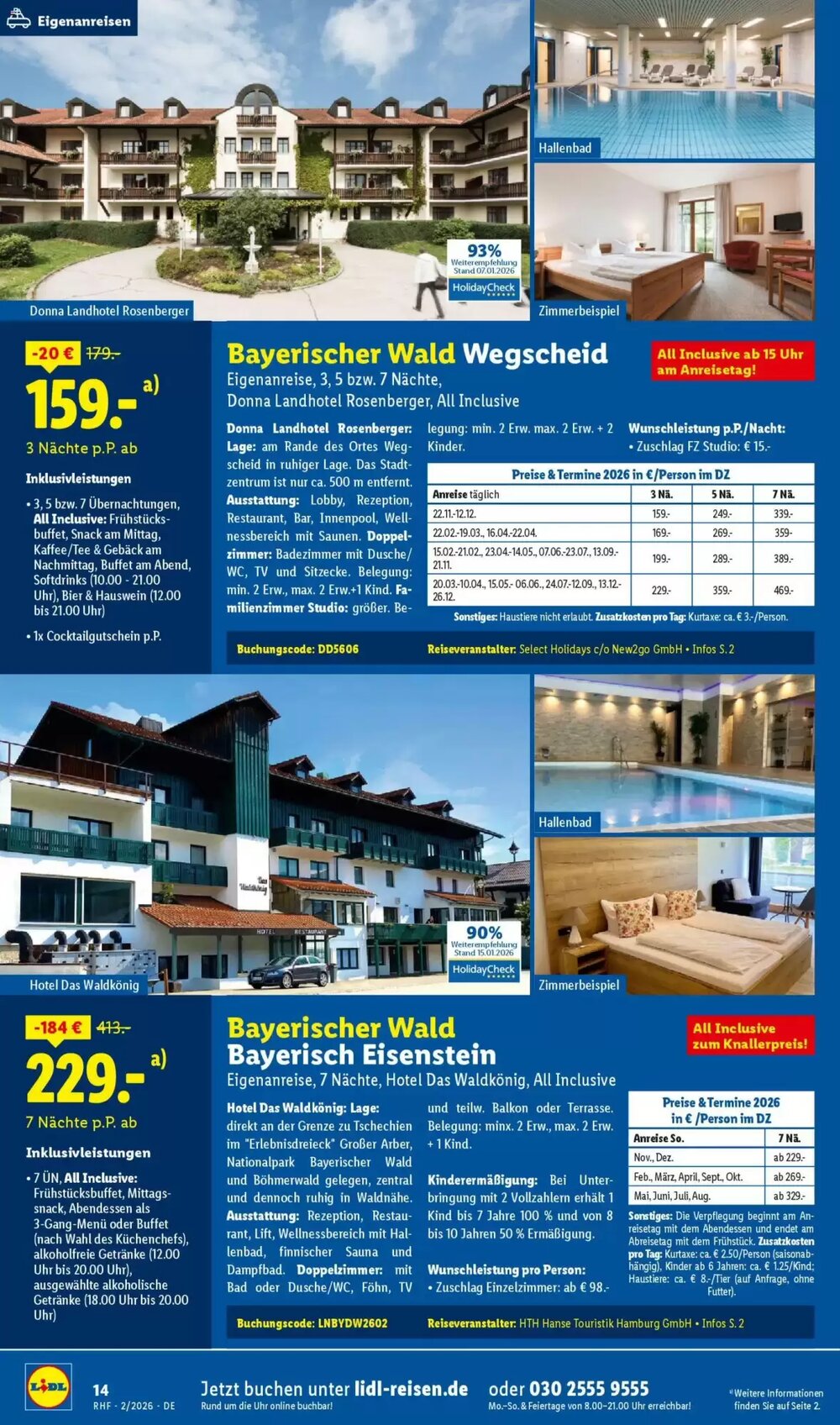 Lidl Reisen Prospekt (ab 31.01.2026) zum Blättern - Seite 14