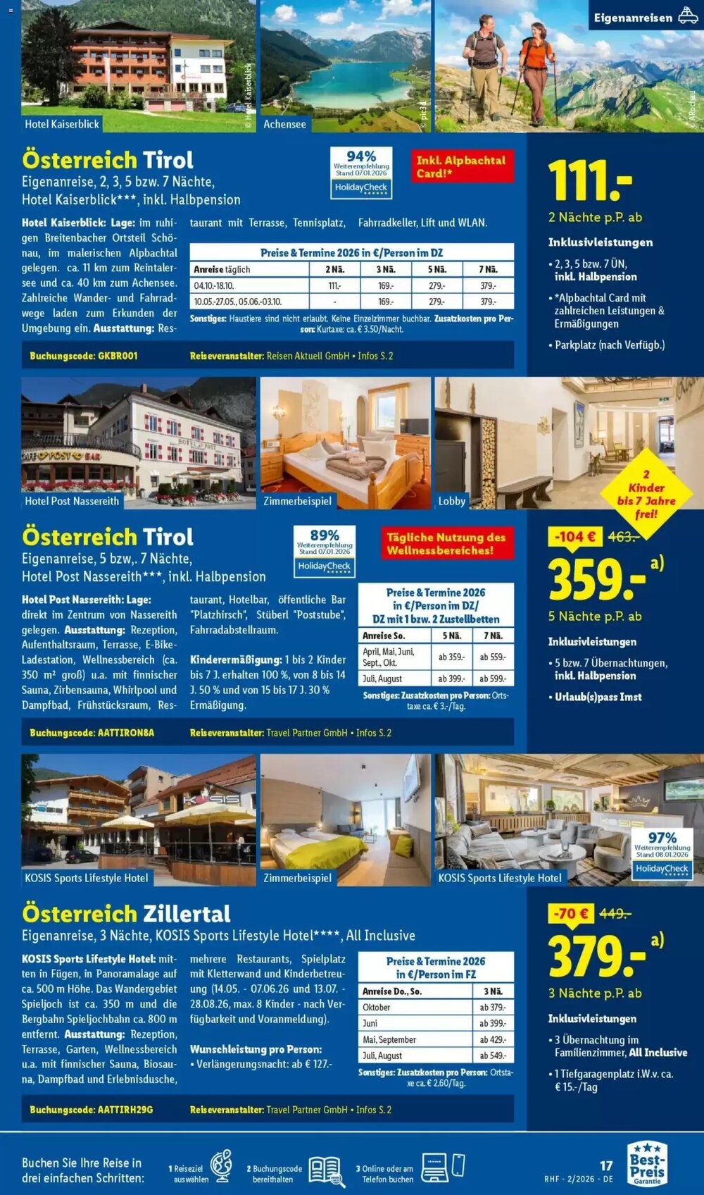 Lidl Reisen Prospekt (ab 31.01.2026) zum Blättern - Seite 17