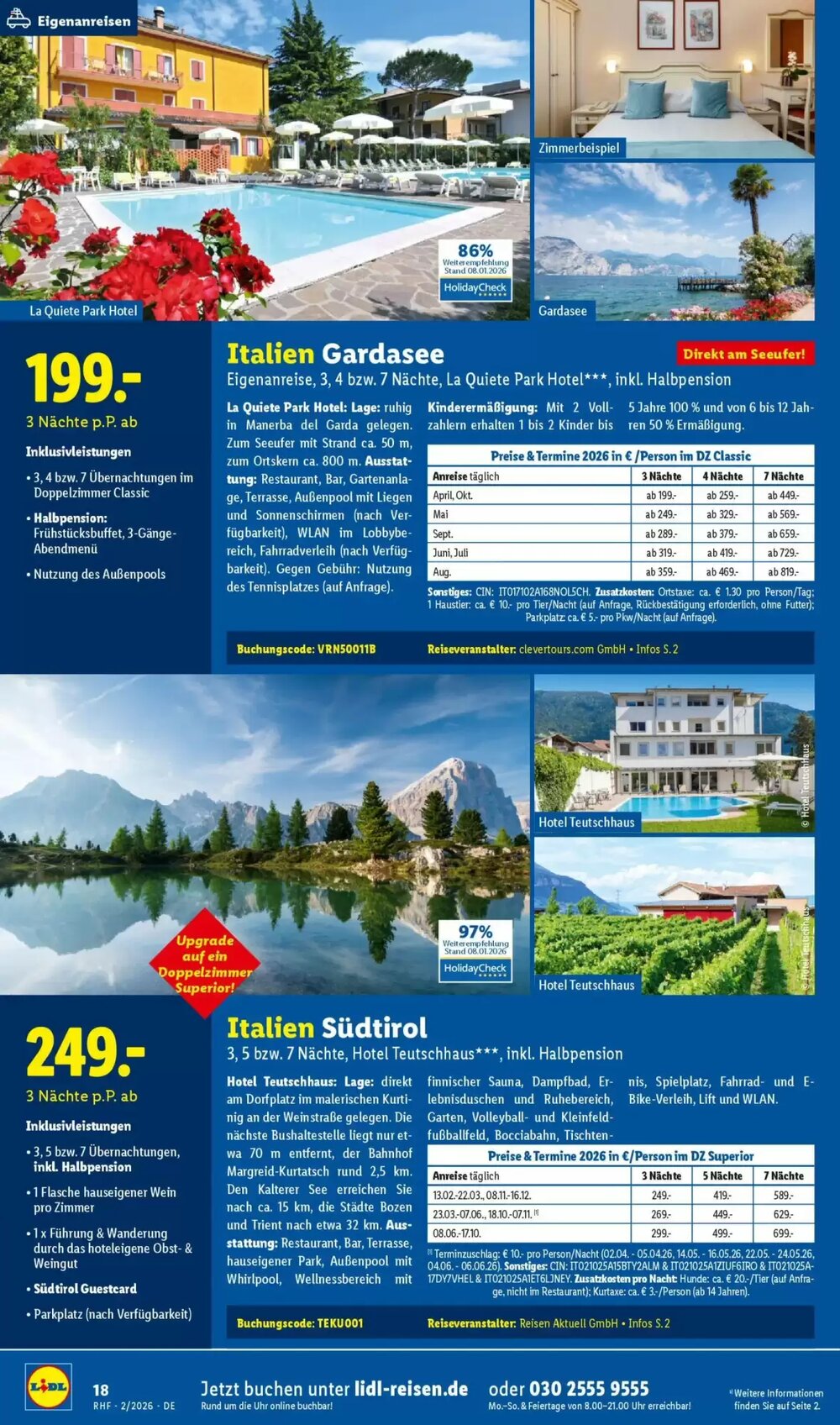 Lidl Reisen Prospekt (ab 31.01.2026) zum Blättern - Seite 18