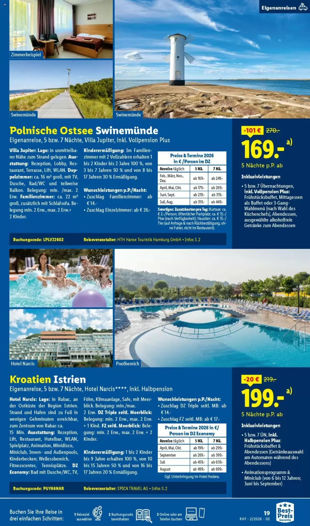 Lidl Reisen Prospekt (ab 31.01.2026) zum Blättern - Seite 19