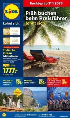 Lidl Reisen Prospekt (ab 31.01.2026) zum Blättern