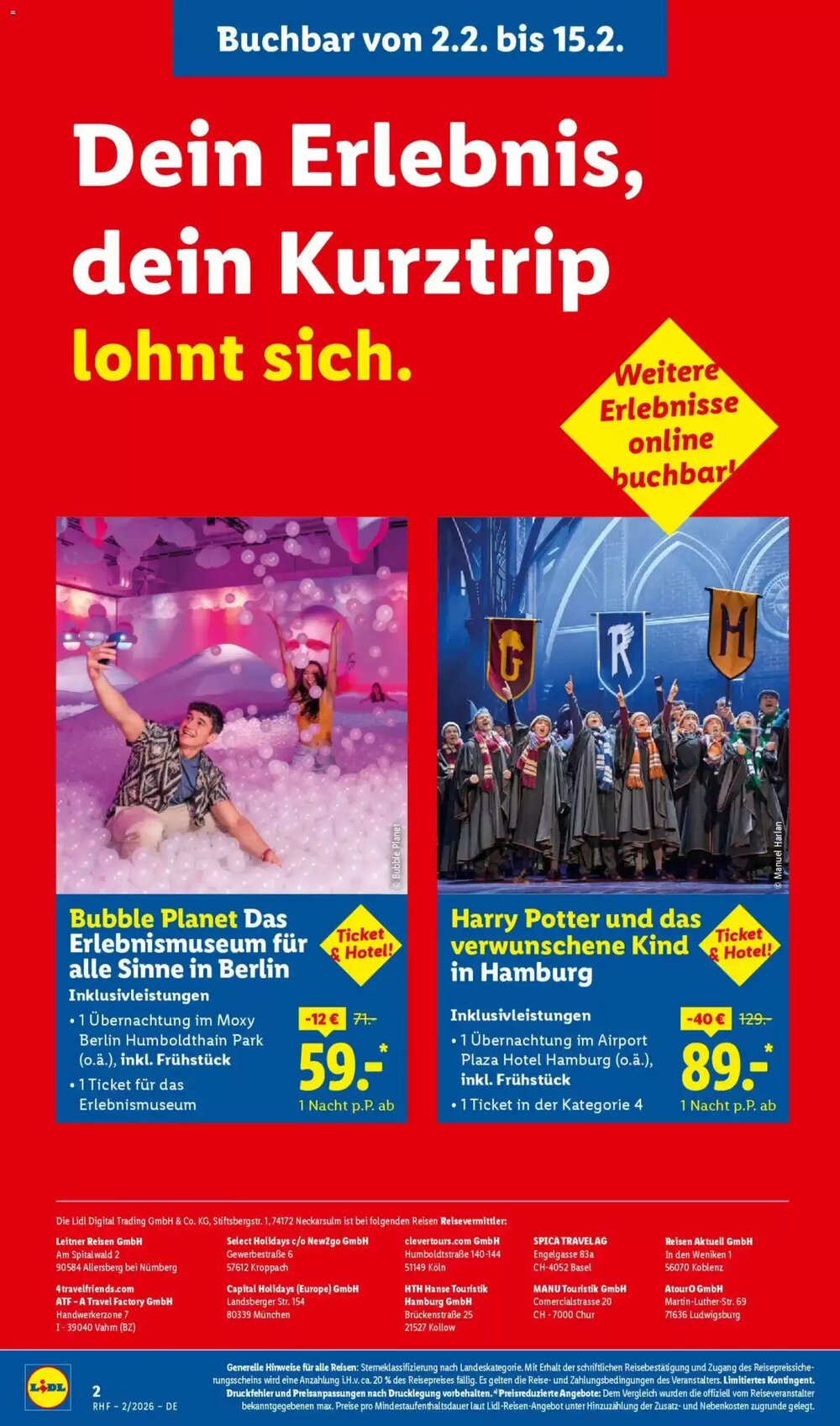 Lidl Reisen Prospekt (ab 31.01.2026) zum Blättern - Seite 2