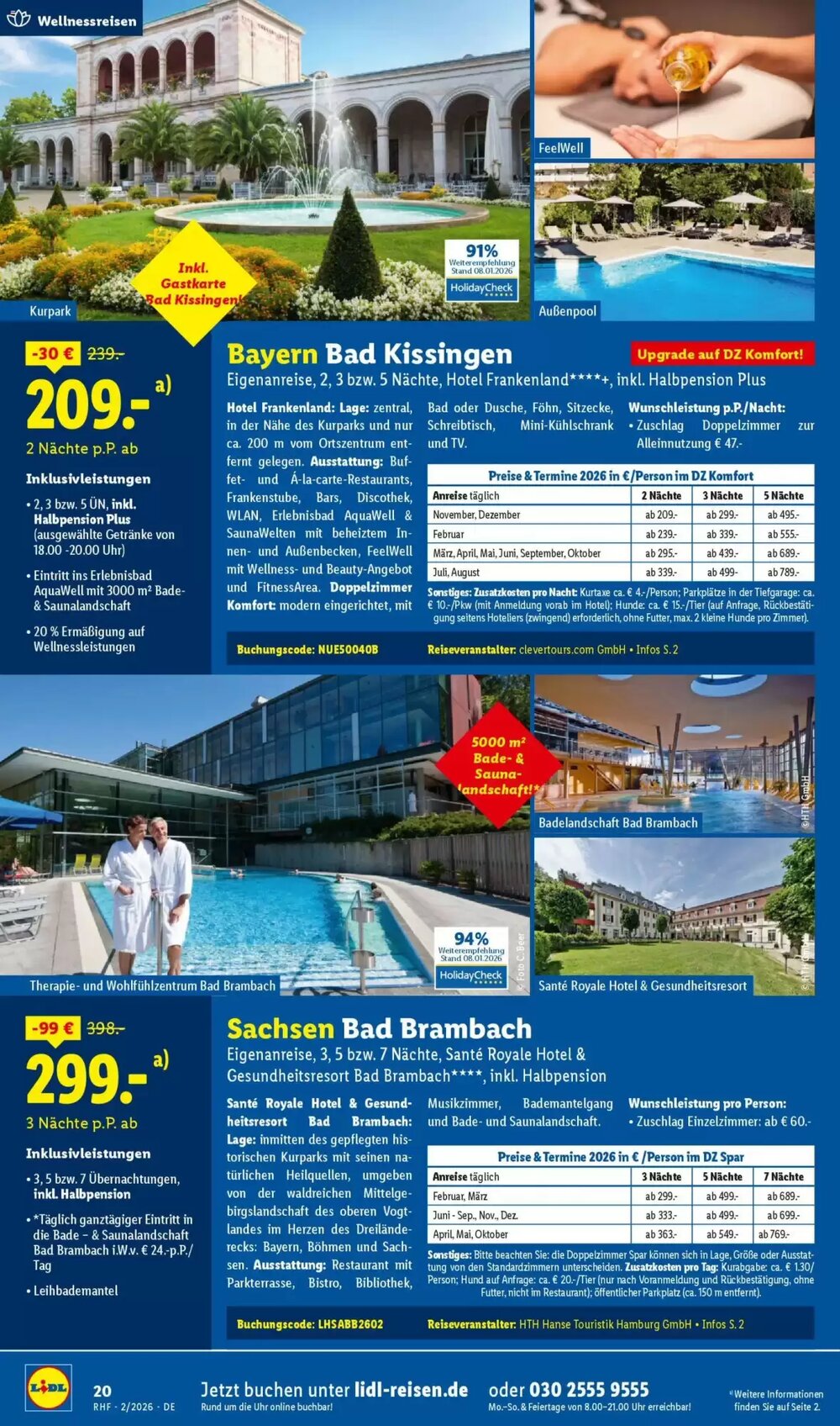 Lidl Reisen Prospekt (ab 31.01.2026) zum Blättern - Seite 20