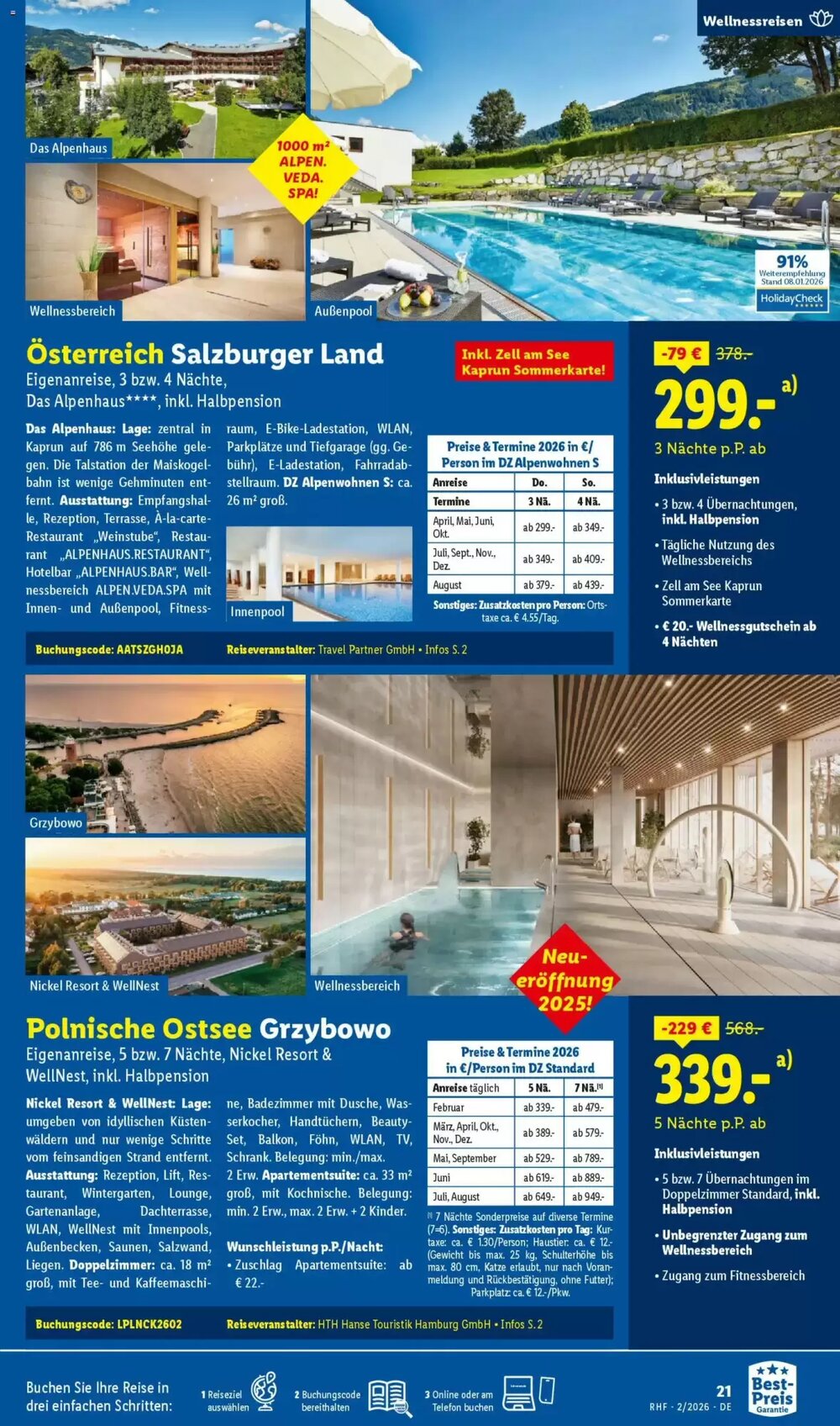 Lidl Reisen Prospekt (ab 31.01.2026) zum Blättern - Seite 21
