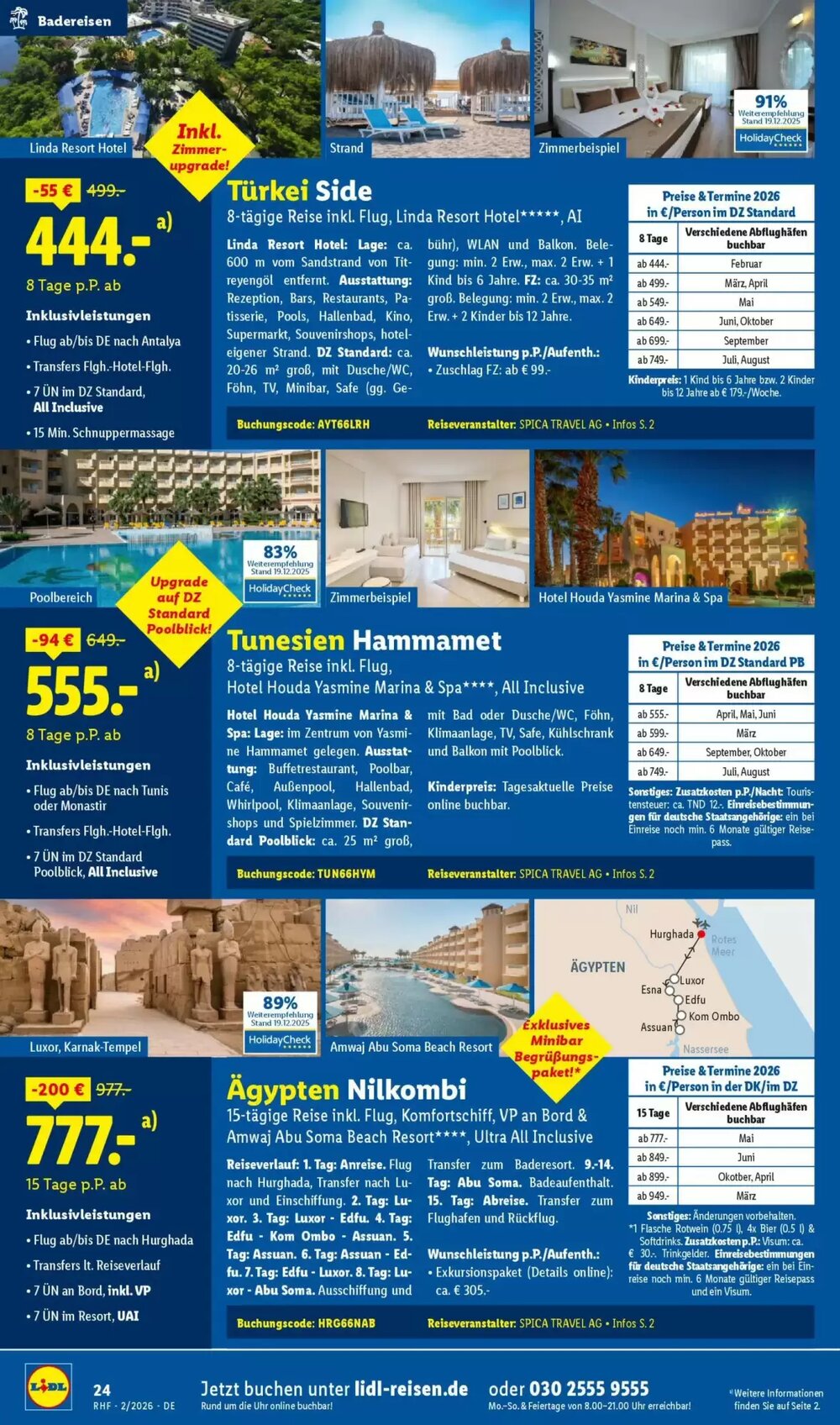 Lidl Reisen Prospekt (ab 31.01.2026) zum Blättern - Seite 24