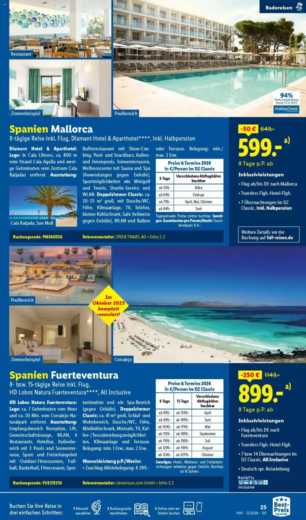 Lidl Reisen Prospekt (ab 31.01.2026) zum Blättern - Seite 25