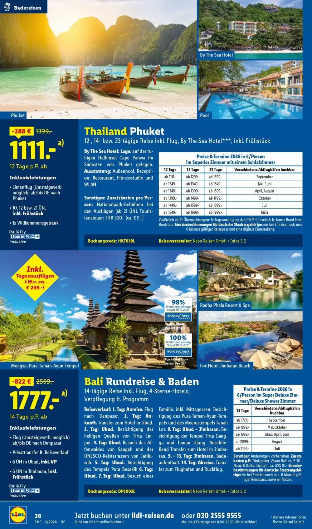 Lidl Reisen Prospekt (ab 31.01.2026) zum Blättern - Seite 28