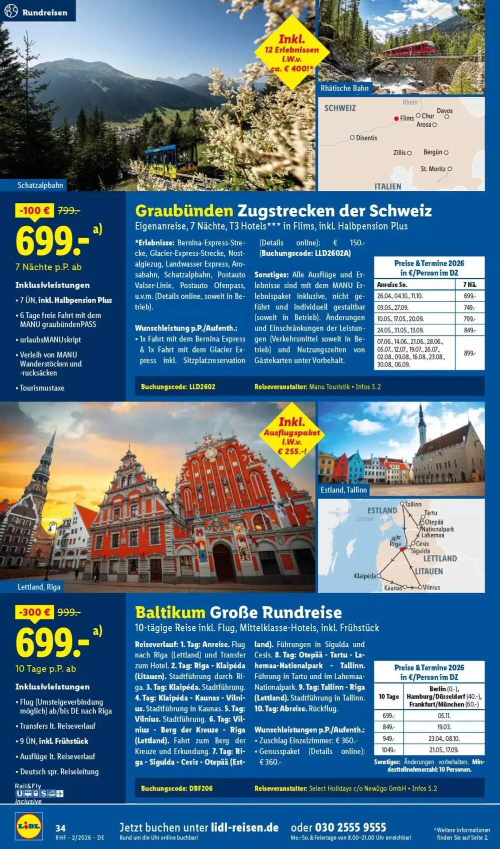 Lidl Reisen Prospekt (ab 31.01.2026) zum Blättern - Seite 34