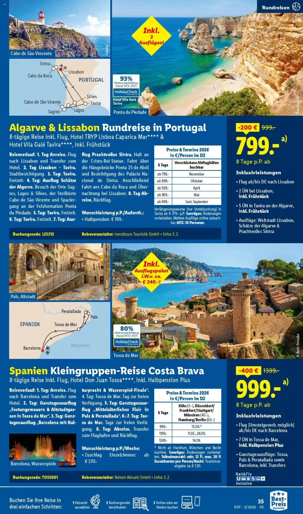 Lidl Reisen Prospekt (ab 31.01.2026) zum Blättern - Seite 35