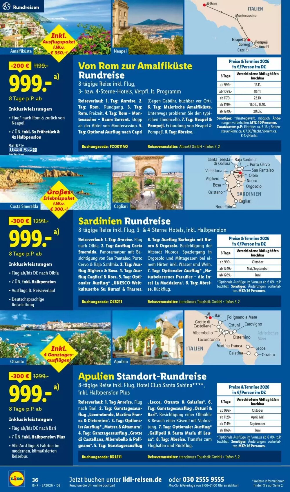 Lidl Reisen Prospekt (ab 31.01.2026) zum Blättern - Seite 36
