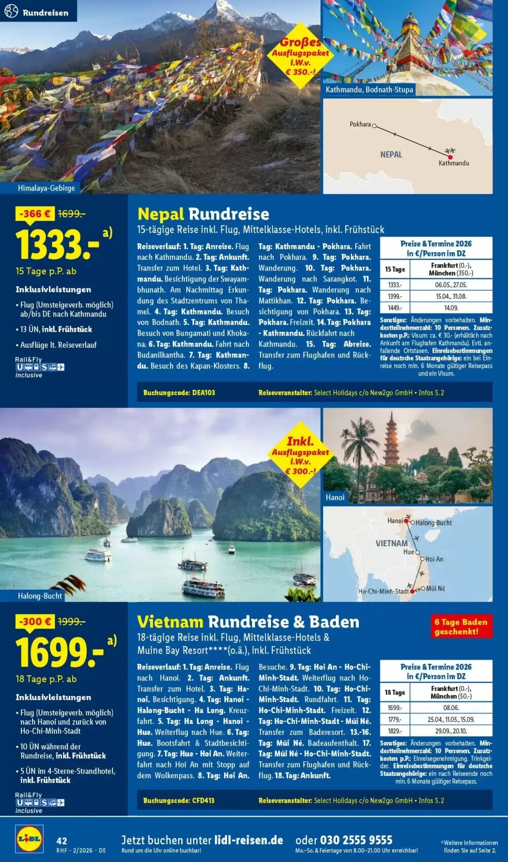 Lidl Reisen Prospekt (ab 31.01.2026) zum Blättern - Seite 42
